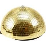 EUROLITE Half Mirror Ball 30cm gold motorized