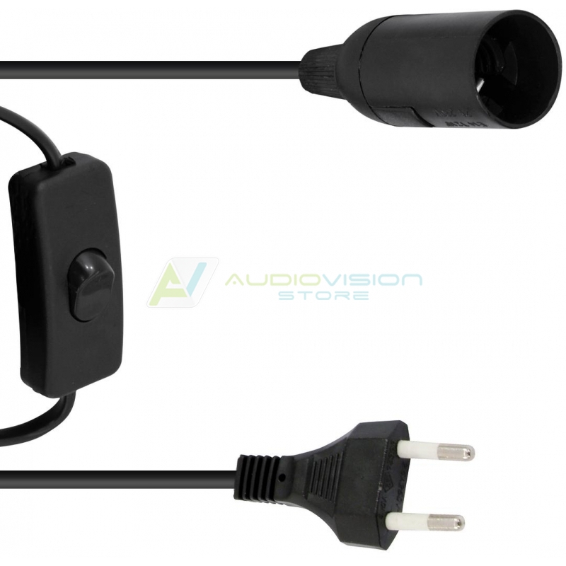 EUROLITE E27 Socket Power Cable, Plug, Switch AudioVision.ro