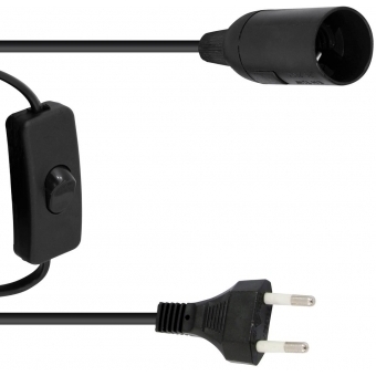 EUROLITE E-27 Socket Power Cable, Plug, Switch