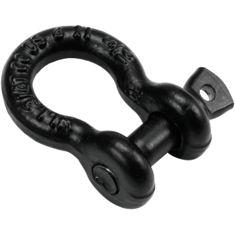 SAFETEX Shackle 8mm black with Screwbolt