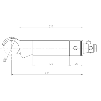 ALUTRUSS Spacer Clamp 210mm #4