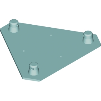 ALUTRUSS DECOLOCK DQ3-WPM Wall Mounting Plate MALE black #2