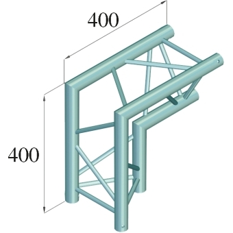 ALUTRUSS DECOLOCK DQ3-SPAC25 2-way Corner 90° bk #2