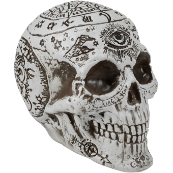EUROPALMS Halloween Skull, mystical, 12x10x18cm
