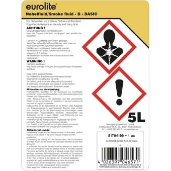 EUROLITE SMOKE FLUID -B- Basic, 5l smoke fluid #4