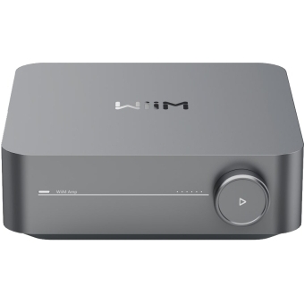 WiiM Amp - Amplificator stereo, Bluetooth, AirPlay 2, Spotify, Tidal, Chromecast, HDMI & Voice Control/ Space Gray