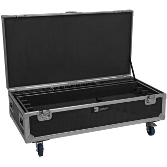 ROADINGER Flightcase 8x AKKU IP Pixel Tube 360° PRO CRMX with charging function and wheels