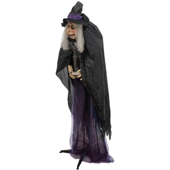 EUROPALMS Halloween Figure Witch Marie, animated, 180cm #4