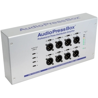 AudioPressBox APB-112 OW-D-USB - Distribuitor audio profesional de perete, activ, cu intrare DANTE pe 1 canal, 8 ieșiri LINE/Mic și 4 ieșiri USB-C #3