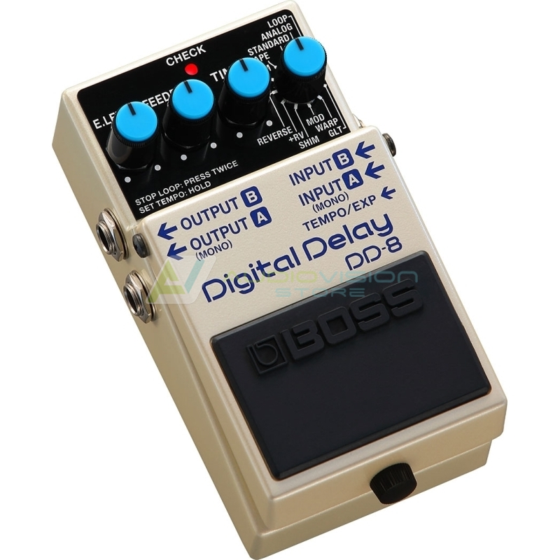 Boss DD-8 - Pedală delay digital stereo true bypass cu 11 moduri