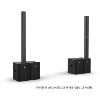 LD Systems MAUI® 28 G3 MIX - Sistem PA compact cardioid cu coloană și mixer digital/ Negru #26