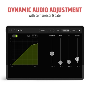 LD Systems MAUI® 28 G3 MIX - Sistem PA compact cardioid cu coloană și mixer digital/ Negru #37