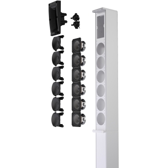 LD Systems MAUI® 11 G3 MIX W - Sistem PA portabil cardioid cu coloană și mixer digital/ Alb #13