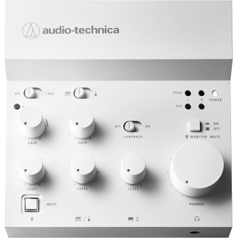 Audio Technica AT-UMX3WH - Mixer audio USB pentru streaming live/ Alb