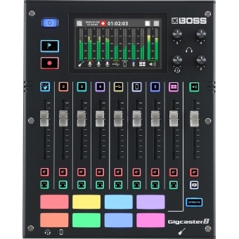 Boss Gigcaster 8 - Mixer Audio all-in-one cu 8 Canale pentru Livestreaming, podcasting, studio de productie