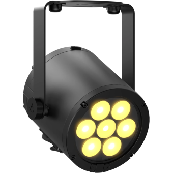 Prolights Smart ParNeo - Spot LED alb cald 7x10W RGB pe baterii CRMX wireless și funcționare cu fir/ IP65