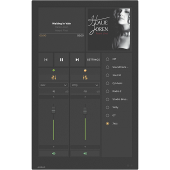 AUDAC RIVEA-L/B - Interfata de control configurabila AUDAC Touch™ de 10" cu finisaj anti-amprentă/ Negru #4