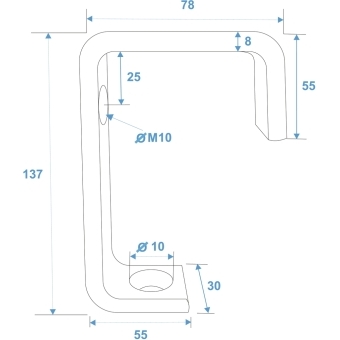 EUROLITE TH-52 Theatre Clamp silver #3