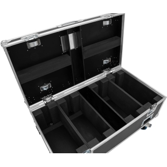 ROADINGER Flightcase HIGHLINE 4x Multiflood Pro IP SMD RGBW Strobe/Wash MK2, with wheels #5
