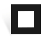 CF45SI/B - Cover frame single 45 x 45 mm - Black version