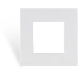 CF45SHI/W - Cover frame single 45 x 45 mm with hooks - White version