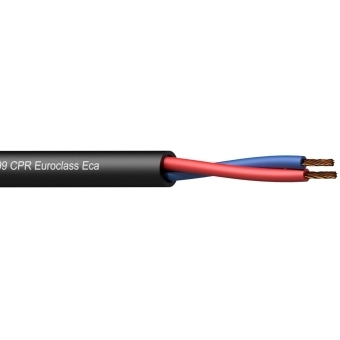 BLS207-ECA/1 - Loudspeaker cable - 2 x 0.75 mm² - 18 AWG - CCA - EN60332-1-2 CPR Euroclass Eca - 100 meter