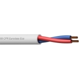 BLS215W-ECA/3 - Loudspeaker cable - 2 x 1.5 mm² - 16 AWG - CCA - EN60332-1-2 CPR Euroclass Eca - White outer jacket - 300 meter