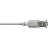 CSD560GY/0.3 - Slimline networking cable - CAT6A RJ45 - RJ45 U/UTP - Grey version - 0.3 meter