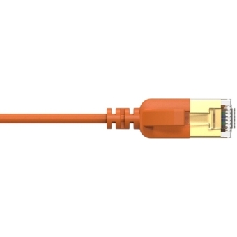CSD570OR/1 - Slimline networking cable - CAT7 RJ45 - RJ45 U/FTP - Orange version - 1 meter