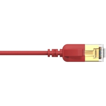 CSD570R/1.5 - Slimline networking cable - CAT7 RJ45 - RJ45 U/FTP - Red version - 1.5 meter