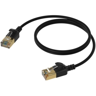 CSD575B/1 - Slimline networking cable - CAT7 RJ45 - RJ45 S/FTP - Black version - 1 meter #2