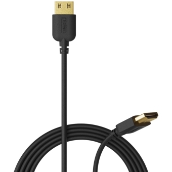 CSV210IB/0.5 - Slimline video cable - HDMI 2.0 - HDMI A male - HDMI A male - HighFlex™ - Black 'improved' version - 0.5 meter #2