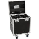 ROADINGER Flightcase HIGHLINE 2x LED IP TMH-S250/B250, with wheels