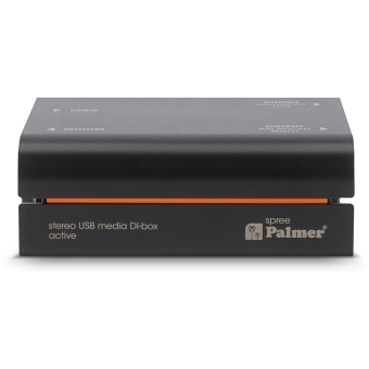 Palmer RIVER spree, DI-box activă stereo USB-C cu conversie 32-bit/192 kHz, 2 ieșiri XLR balansate și ieșire pentru căști. #2