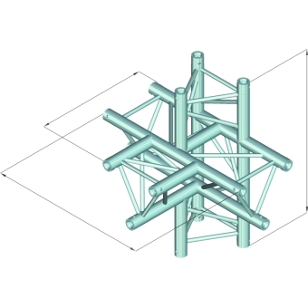 ALUTRUSS DECOLOCK DQ3-PAT51 5-way Corner / #2