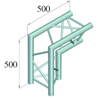 ALUTRUSS TRILOCK E-GL33 C-25 2-way Corner 90° / #2