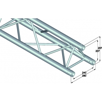 ALUTRUSS TRILOCK 6082-290 3-way Cross Beam #2