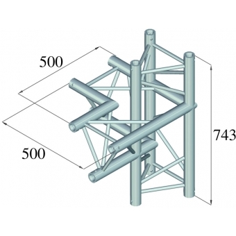 ALUTRUSS TRILOCK 6082AC-44 4-way Piece / left #2