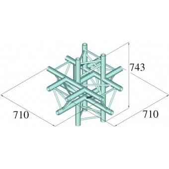 ALUTRUSS TRILOCK 6082AC-61 6-way Piece #2