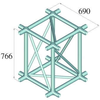 ALUTRUSS QUADLOCK TQ390-MCB Universal Cross #2