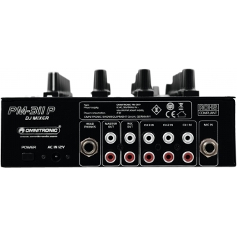 OMNITRONIC PM-311P DJ Mixer with Player #3