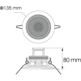 OMNITRONIC CS-4G Ceiling Speaker gold #3