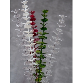 EUROPALMS Crystal eucalyptus, artificial plant, white 81cm 12x #6