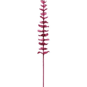EUROPALMS Crystal eucalyptus, artificial plant, burgundy 81cm 12x
