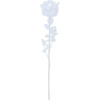 EUROPALMS Crystal rose, clear, artificial flower, 81cm 12x