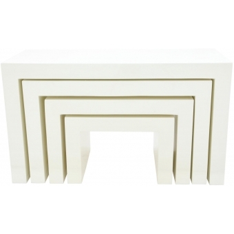 EUROPALMS LEICHTSIN DECO TABLES, white #2