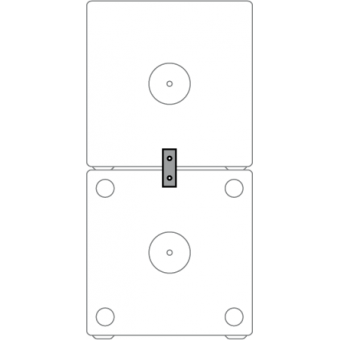 KV2 Audio Suport scurt pentru îmbinarea a două ES1.0 sau ES1.5