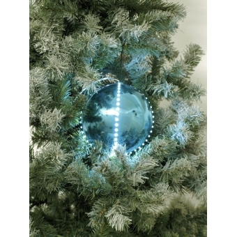 EUROPALMS LED Snowball 15cm, ice blue #2